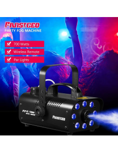 Máquina de Niebla FANSTGEQ FF-03 con 8 Luces LED 700W 2