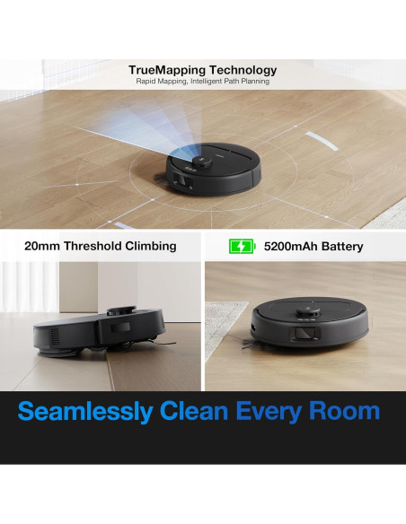 Aspiradora Robot ECOVACS DEEBOT N20e Plus 10000Pa Sin Bolsa