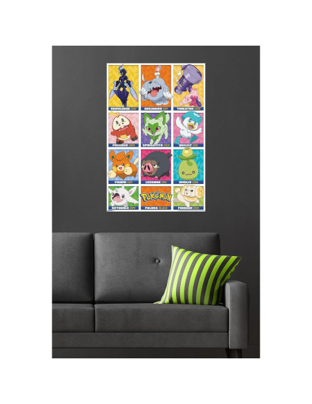 Póster Pokémon Región Paldea Trends International 86.4x56.8 cm