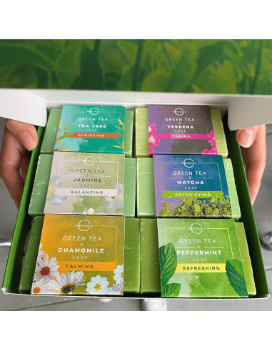 Set de Jabón Natural O Naturals - Té Verde 6 Piezas 737g