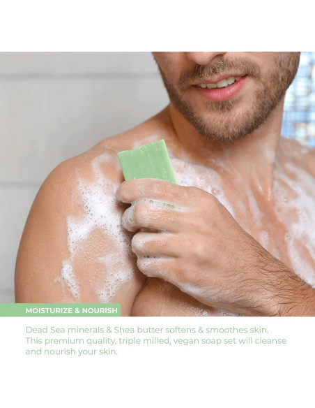 Set de Jabón Natural O Naturals - Té Verde 6 Piezas 737g