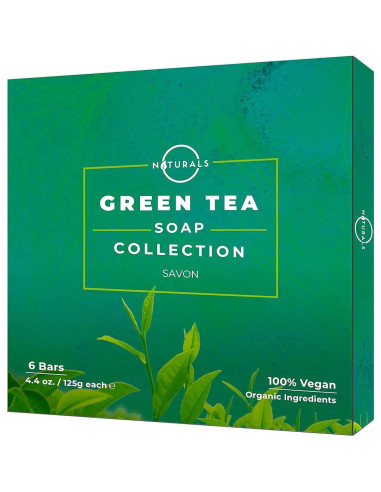 Set de Jabón Natural O Naturals - Té Verde 6 Piezas 737g
