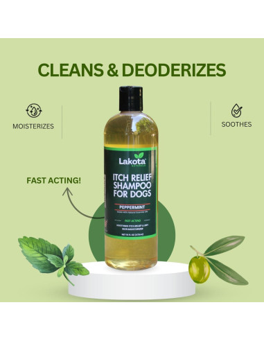 Champú para Perros Lakota Naturals 539.8g - Alivio Piel Picante
