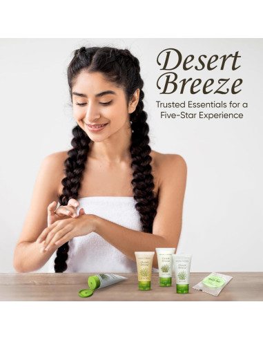 Kit de Amenidades de Hotel Desert Breeze | 75 Piezas | 30ml Champú, Acondicionador, Gel de Baño, Jabón