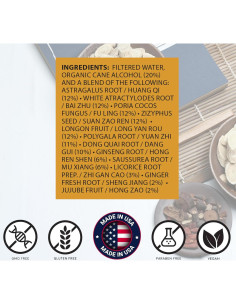 Tintura Herbal Ginseng y Longan 30 ml - root + spring 2