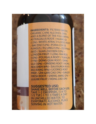 Tintura Herbal Ginseng y Longan 30 ml - root + spring