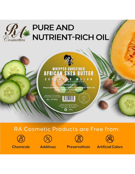 Manteca de Karité Batida RA 170g con Pepino y Melón - Hidratante Natural