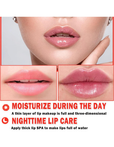 Bálsamo Labial Hidratante Eakroo 10 PCS Miel y Frutas