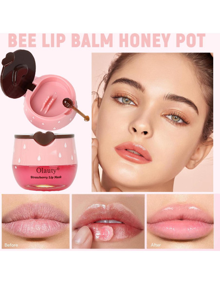 Bálsamo Labial Hidratante Eakroo 10 PCS Miel y Frutas