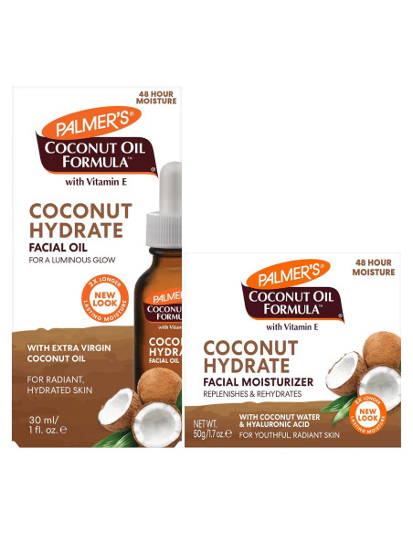 Set Hidratante Facial Palmer's Aceite de Coco 29.57ml y 50.72ml