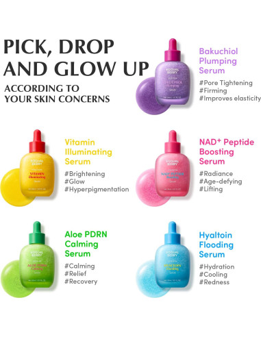 Suero Antienvejecimiento EQQUALBERRY 30ml - Hidratante con Colágeno Vegano y Ceramidas