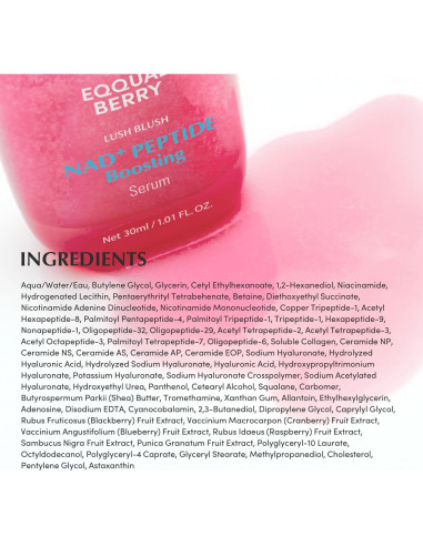 Suero Antienvejecimiento EQQUALBERRY 30ml - Hidratante con Colágeno Vegano y Ceramidas