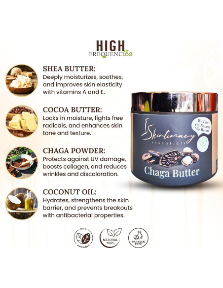 Mantequilla de Chaga Orgánica High FrequencTea 226.8g - Cuidado Piel