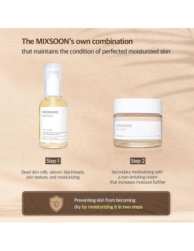 Mixsoon Dúo de Cuidado Facial Esencia y Crema de Frijol 100ml