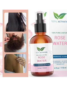 Spray de Agua de Rosa Orgánica Total Activation 118 ml - Tónico Hidratante Natural 2