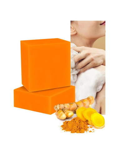 Jabón Natural de Miel y Cúrcuma Kojic - 2 Piezas