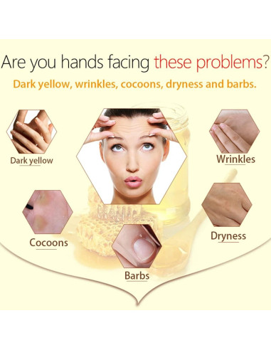 Mascarilla Exfoliante para Manos Lamilee Cera de Leche y Miel 110g