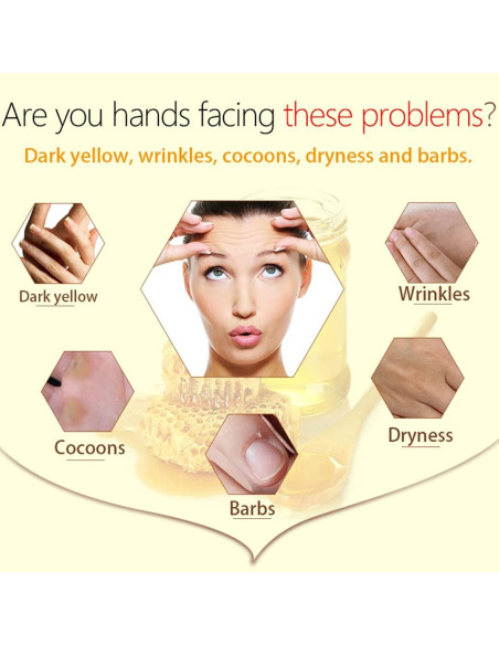 Mascarilla Exfoliante para Manos Lamilee Cera de Leche y Miel 110g