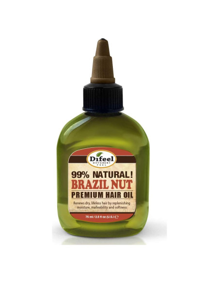 Difeel Aceite Capilar Natural de Nuez de Brasil 6-Pack 70g