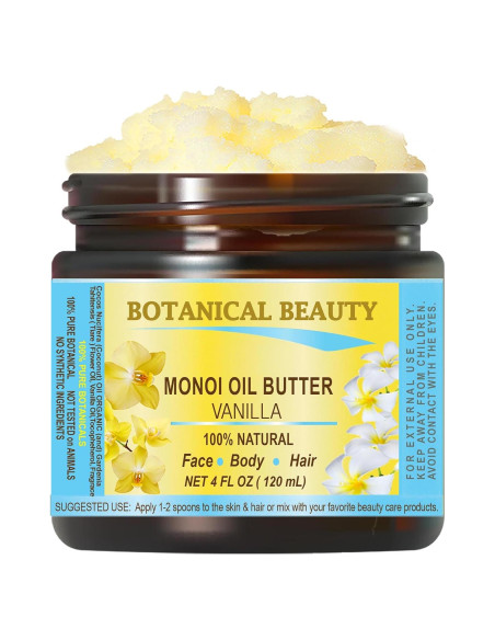 Mantequilla de Monoi Vainilla Pura 118ml Belleza Botánica