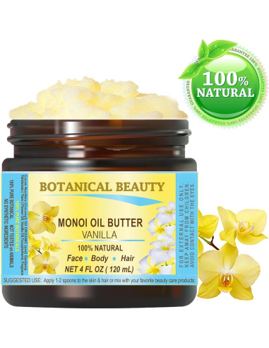 Mantequilla de Monoi Vainilla Pura 118ml Belleza Botánica