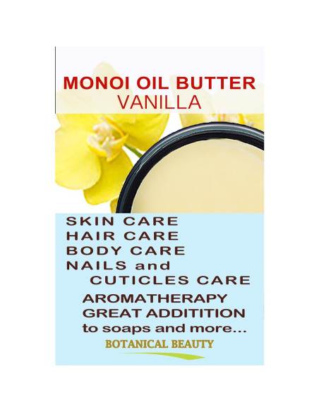 Mantequilla de Monoi Vainilla Pura 118ml Belleza Botánica