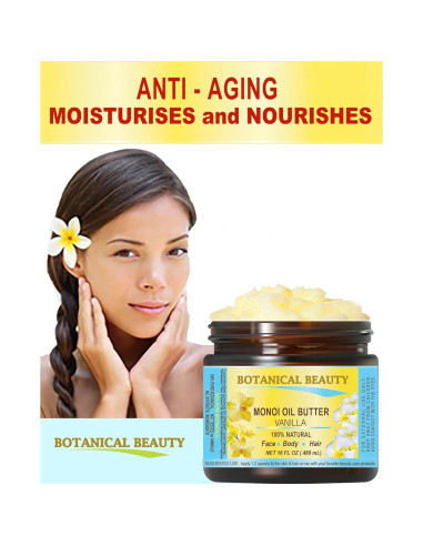 Mantequilla de Monoi Vainilla Pura 118ml Belleza Botánica