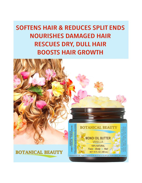 Mantequilla de Monoi Vainilla Pura 118ml Belleza Botánica