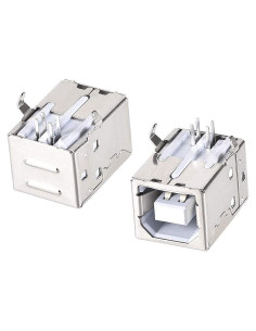 Conector Jack Femenino USB 2.0 Tipo B uxcell 10 Piezas 4-Pin