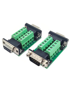 Conector DB9 hembra y macho Willwewon sin soldadura 2PCS