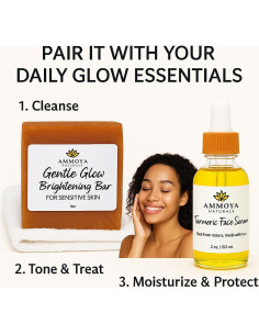 Barra de Jabón Iluminadora AmmoyaNaturals 113g Cúrcuma y Lavanda 2