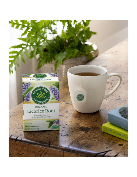 Té de Hierbas Orgánico Traditional Medicinals Raíz de Regaliz 48 Bolsas