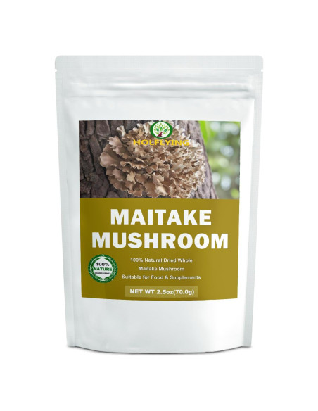 Champiñones Maitake Secos 100% Naturales 70.87 g - Sin OGM