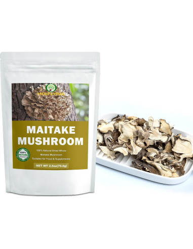 Champiñones Maitake Secos 100% Naturales 70.87 g - Sin OGM