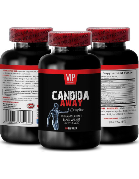 Suplemento Antifúngico Aloe Vera 120 Cápsulas - Candida Away