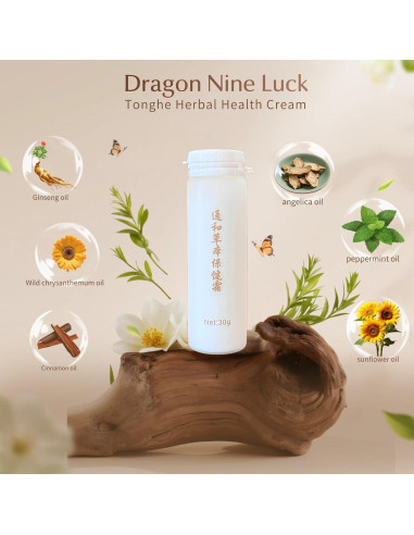 Crema Herbal Tonghe Dragon Nine Luck 30g - Set de 10 Botellas