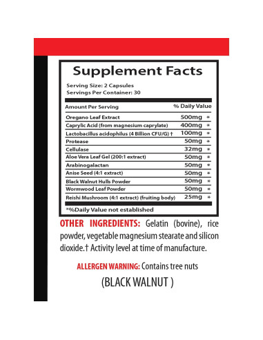 Suplemento Antifúngico Aloe Vera 120 Cápsulas - Candida Away