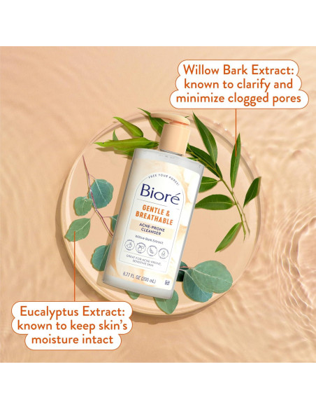 Limpiador Facial Biore Suave para Acné 191 ml - Paquete de 3