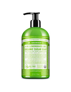 Jabón Orgánico Dr. Bronner's Hierba Limón 340g - Vegano y Natural