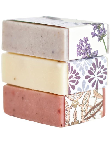 Juego de Jabones Naturales Hechos a Mano - 3 Barras 99g