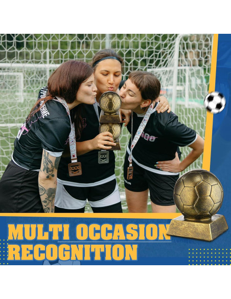 Trofeo de Fútbol Liliaafar MTY0748 Bronce Dorado 10x8x8 cm