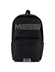Mochila Escolar Messi Unisex Ajustable Negro/Rosa 37.85L