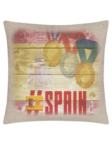 Funda de Cojín Bleu Reign España 40x40 cm Lino con Cierre