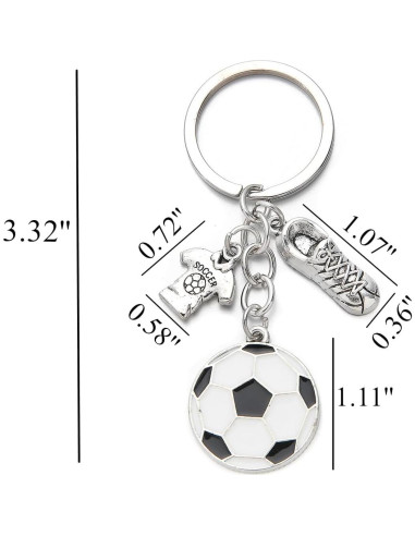 Llavero de Fútbol PHAETON 20PCS Souvenirs Deportivos