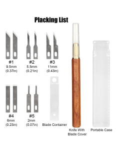 Cuchillo de Precisión TOOLCOOL TC-250731-841 con 10 Cuchillas SK5 2