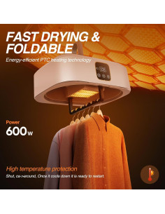 Secadora de Ropa Portátil HavRixor GYJ-001-WB1 10 kg Compacta 2