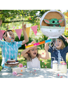 Piñata 3D Baby Yoda El Niño Mandaloriano Única 45 cm 2