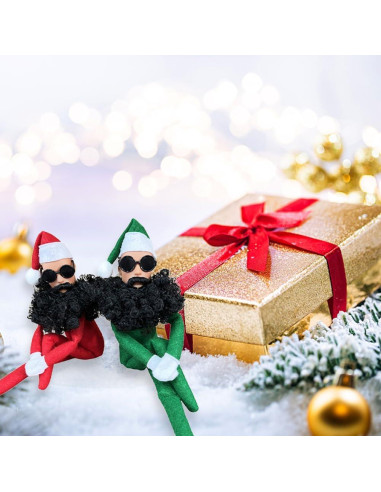 Muñeco de Duende Navideño de Peluche Dumwick Verde 32x8cm