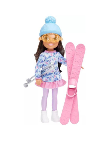Muñeca Chelsea Esquiadora Mattel con Accesorios para Niñas