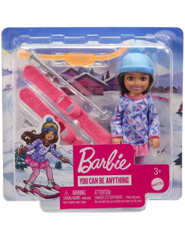 Muñeca Chelsea Esquiadora Mattel con Accesorios para Niñas